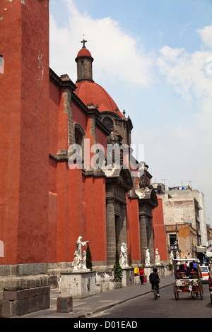 Templo de Jesus Maria chiesa nel centro storico di Città del Messico DF Foto Stock
