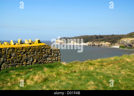 Glamorgan heritage coast col huw llantwit major Vale of Glamorgan Galles del Sud Foto Stock