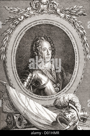 Il principe Eugenio di Savoia, 1663 - 1736. French comandante militare. Foto Stock