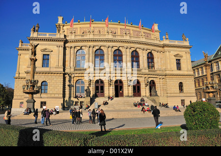 Praga, Repubblica Ceca. Rudolfinum (Josef Zitek; 1875-84. neo-rinascimentale) Concert hall Foto Stock