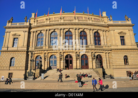 Praga, Repubblica Ceca. Rudolfinum (Josef Zitek; 1875-84. neo-rinascimentale) Concert hall Foto Stock