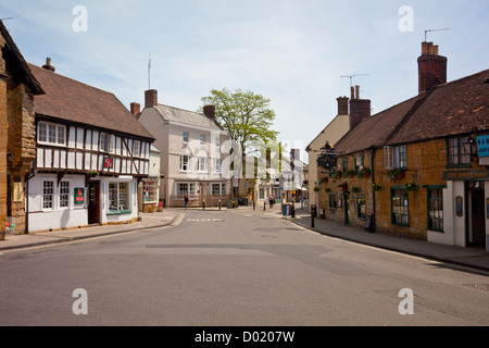 Il verde a Sherborne, Dorset, England, Regno Unito Foto Stock