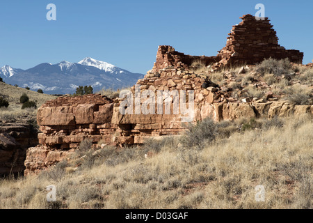 Stati Uniti d'America, Arizona. Native American rovine di Wupatki National Monument si trova nel centro-nord Arizona, vicino a Flagstaff. Foto Stock