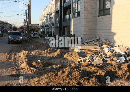 Danni Street, Off Shore Parkway anteriore, Rockaway Beach, Queens, NY Foto Stock