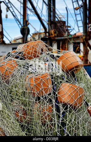 La pesca commerciale, barca Menemsha, Chilmark, Martha's Vineyard, Massachusetts, STATI UNITI D'AMERICA Foto Stock