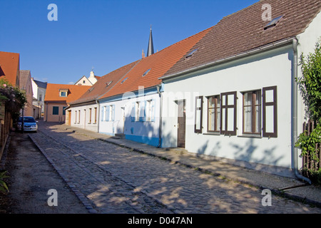 Strade e piazze di Werder / Havel Foto Stock