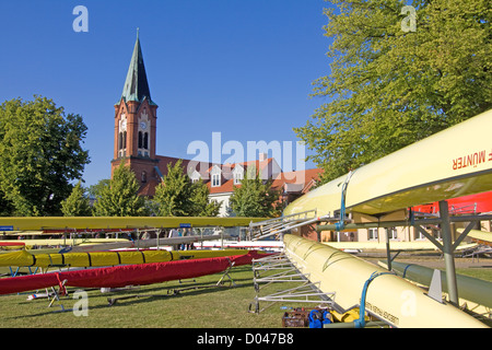 Strade e piazze di Werder / Havel Foto Stock