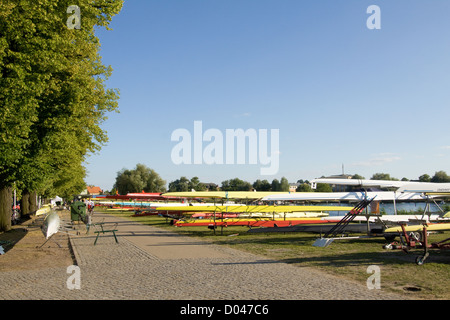 Strade e piazze di Werder / Havel Foto Stock