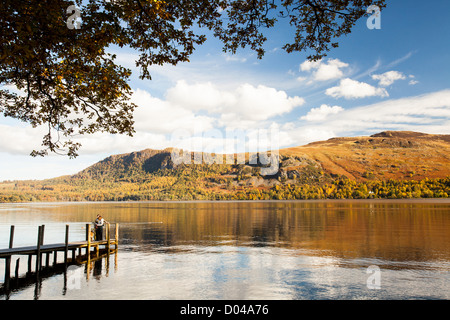 Le rive del Derwent Water Near Keswick, Lake District, UK. Foto Stock