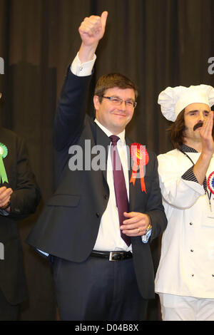 Corby, Northamptonshire, Regno Unito. Il 16 novembre 2012. Lavoro di ultimo MP Andy Sawford Corby By-Election,Corby, Northamptonshire. Credito: Tim Scrivener / Alamy Live News Foto Stock