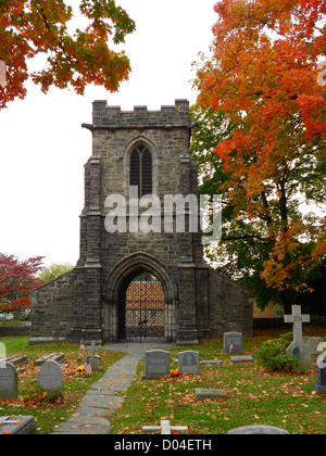 Wanamaker mausoleo di san Giacomo il minore di Philadelphia. Chiesa di San Giacomo il minore sul NRHP dal Novembre 20, 1974. Anche una pietra miliare storica nazionale. A caccia Park Ave. e Clearfield San(park su Patton Street) nell'Allegheny neighborho ovest Foto Stock