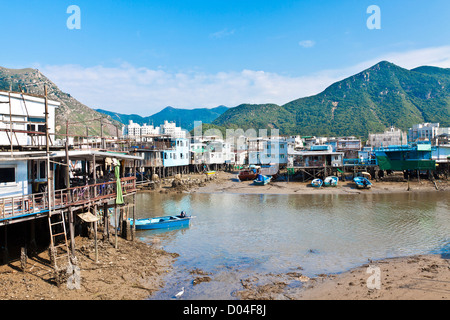 Tai O Villaggio di Pescatori con Stilt-house - Hong Kong Turismo Foto Stock