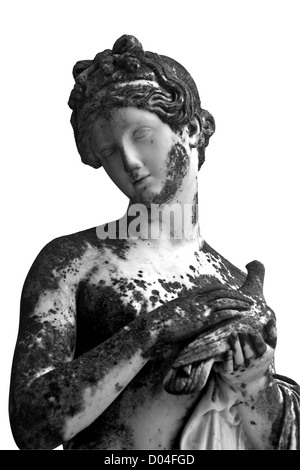 Greco classico statua della musa trovato presso Palazzo Achilleion isola di Corfù in Grecia Foto Stock