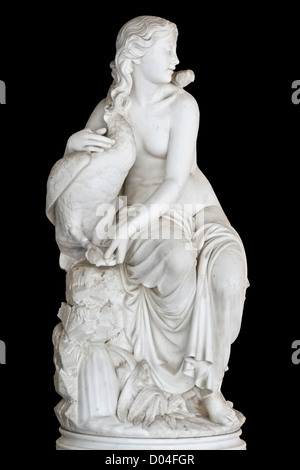 Greco classico statua della musa trovato presso Palazzo Achilleion isola di Corfù in Grecia Foto Stock