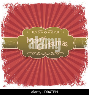 Merry Christmas greeting card Foto Stock