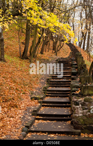 Autunno a Frombork, Polonia Foto Stock