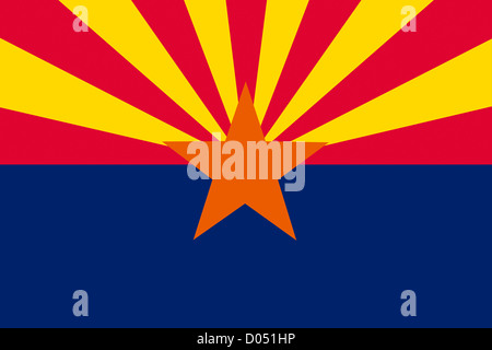 Bandiera dello stato dell Arizona Foto Stock
