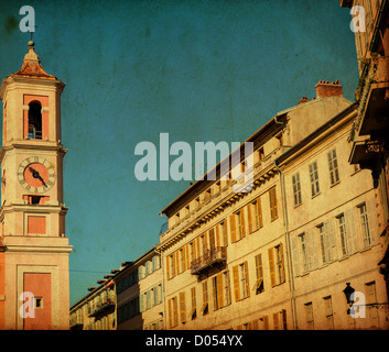 Immagine vintage di old street a Firenze Italia Foto Stock