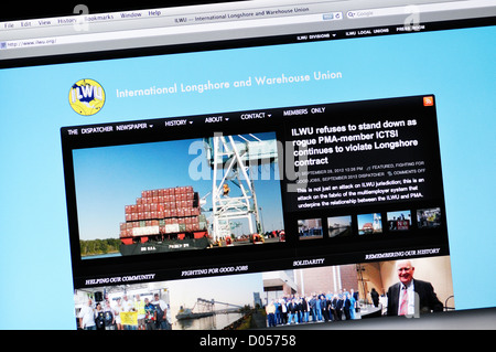 International Longshore e magazzino sito web di unione Foto Stock