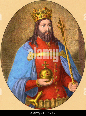 Casimiro III il grande AKA Kazimierz Wielki (1310-1370), ultimo re di Polonia dalla dinastia dei Piast Foto Stock