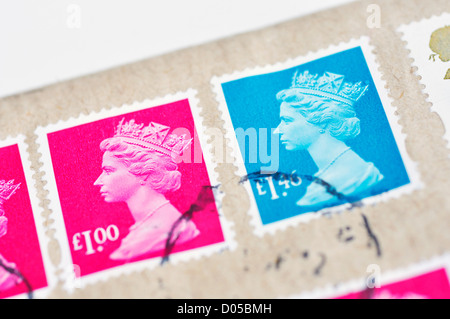 Regno Unito francobolli raffiguranti British Queen Elizabeth II Foto Stock