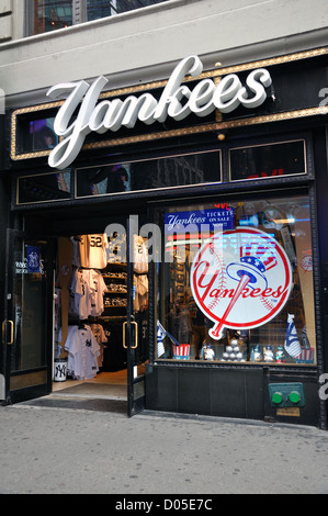 New York Yankees negozio di souvenir, New York City, Stati Uniti d'America Foto Stock