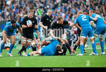 Sabato 9 Novembre Xvii 2012. Stadio Olimpico di Roma. L'Italia. Internazionale di Rugby test match Italia v. La Nuova Zelanda. Foto Stock