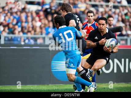 Sabato 9 Novembre Xvii 2012. Stadio Olimpico di Roma. L'Italia. Internazionale di Rugby test match Italia v. La Nuova Zelanda. Foto Stock