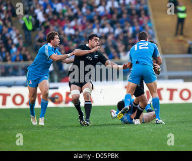 Sabato 9 Novembre Xvii 2012. Stadio Olimpico di Roma. L'Italia. Internazionale di Rugby test match Italia v. La Nuova Zelanda. Foto Stock