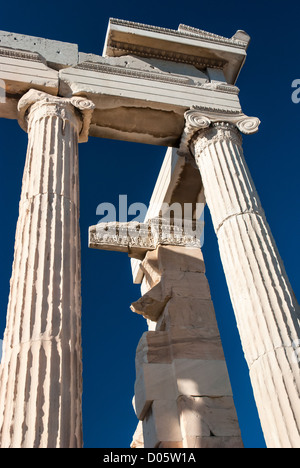 Il Partenone è un tempio sulla Acropoli ateniese, Grecia Foto Stock