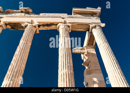 Il Partenone è un tempio sulla Acropoli ateniese, Grecia Foto Stock