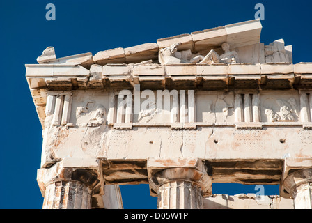 Il Partenone è un tempio sulla Acropoli ateniese, Grecia Foto Stock