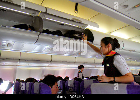 Shanghai Cina,Changning District,Aeroporto di Hongqiao,Terminal 2,SHA,passeggeri passeggeri piloti, viaggiatori,uomo asiatico uomini maschio,donna donne,CH Foto Stock