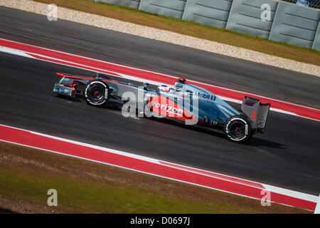 Il circuito delle Americhe, Austin, Texas, USA, Formula 1, Novembre 2012 Foto Stock