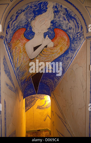 VILLA SANTO SOSPIR interamente decorata da Jean Cocteau SAINT JEAN CAP FERRAT ALPES-MARITIMES (06) FRANCIA Foto Stock