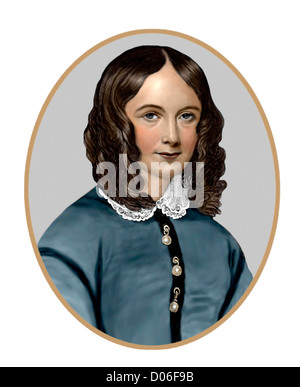 Elizabeth Barrett Browning 1806 1861 il poeta inglese Foto Stock