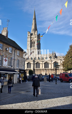 Chiesa di tutti i santi a Stamford Town Center, Lincolnshire UK Foto Stock