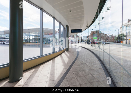 Wolverhampton Interchange Stazione Bus, West Midlands Foto Stock