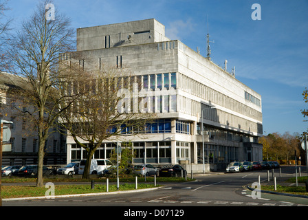 Stazione centrale di polizia di Cardiff, Cathays Park, Cardiff, Galles del Sud. Foto Stock
