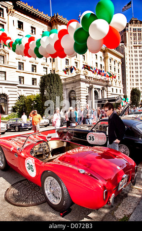 California Mille Car Show al Fairmont Hotel di San Francisco Stati Uniti d'America Foto Stock