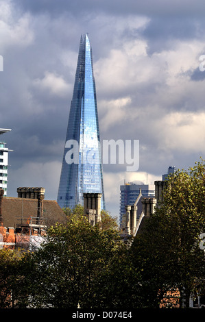 La Shard sulla skyline di Londra Foto Stock