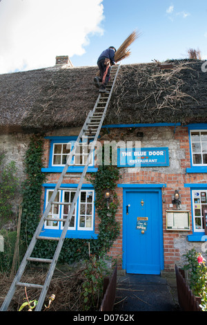 La Thatcher, Adare Village, County Limerick, Irlanda Foto Stock