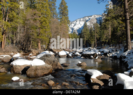 Parco Nazionale di Yosemite in inverno Foto Stock