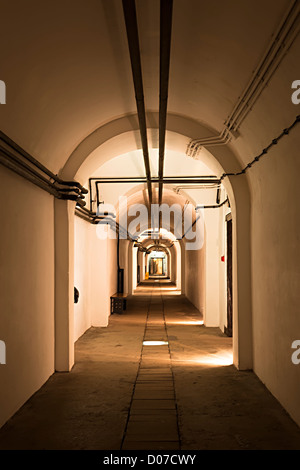 Passaggio nella Seconda Guerra Mondiale il tedesco War Tunnels, Jersey, Isole del Canale, REGNO UNITO Foto Stock