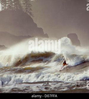 La spingere colpire e pile di mare. (MR) Foto Stock