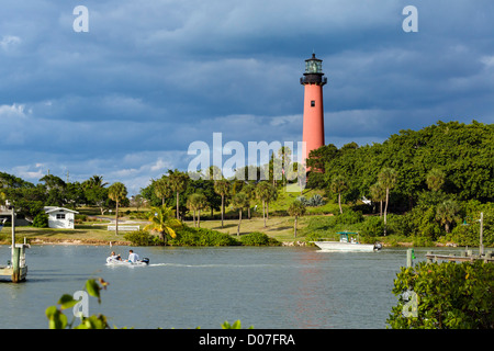 La Jupiter luce di aspirazione, Giove, Treasure Coast, Florida, Stati Uniti d'America Foto Stock