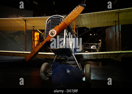 De Havilland D.H.4 biplano, Omaka Aviation Heritage Center, Blenheim, Marlborough, Isola del Sud, Nuova Zelanda Foto Stock