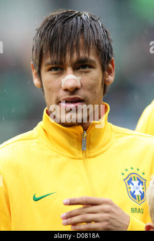 Neymar (BRA), 16 ottobre 2012 - Calcio : un ritratto di Neymar del Brasile prima della International amichevole tra Giappone - Brasile a Stadion, Wroclaw Wroclaw, Polonia. (Foto di AFLO) [2268] Foto Stock