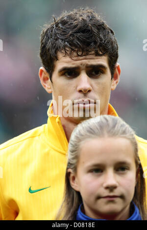 Oscar (BRA), 16 ottobre 2012 - Calcio : un ritratto di Oscar del Brasile prima della International amichevole tra Giappone - Brasile a Stadion, Wroclaw Wroclaw, Polonia. (Foto di AFLO) [2268] Foto Stock