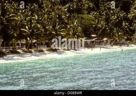 Rawa Island,sulle spiagge contornate di palme, sabbia bianca,Scuba diving, snorkeling,rilassante sulla costa Est della Malaysia,sul Mare della Cina del Sud Foto Stock